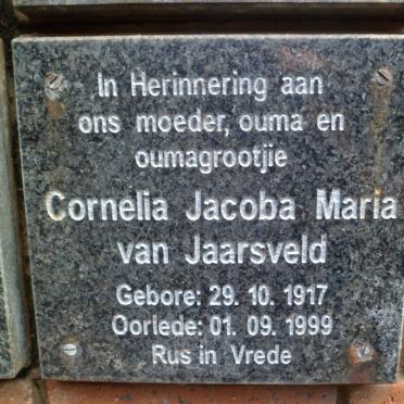 JAARSVELD Cornelia Jacoba Maria, van 1917-1999