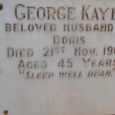 KAYE George -1960