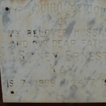 KAY Sydney Ernest 1906-1972