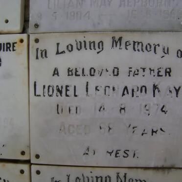 KAYE Lionel Leonard - 1974