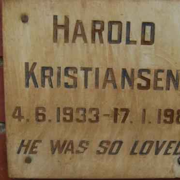KRISTIANSEN Harold 1933-1989