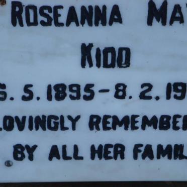 KIDD Roseanna May 1895-1988