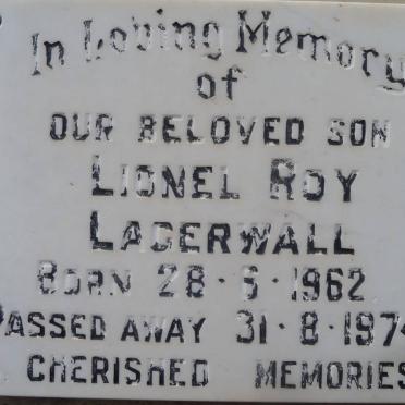 LAGERWALL Lionel Roy 1962-1974
