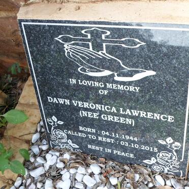 LAWRENCE Dawn Veronica nee GREEN 1944-2015