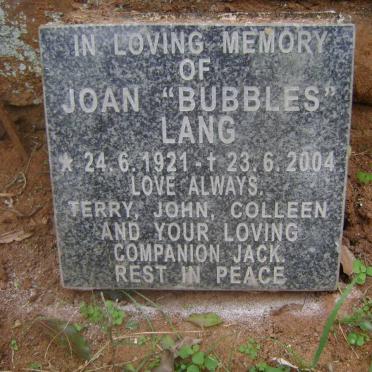 LANG Joan 1921-2004