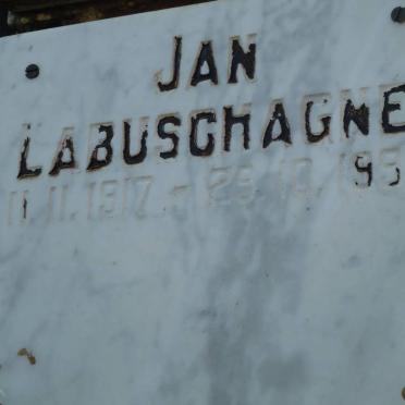 LABUSCHAGNE Jan 1917-1991