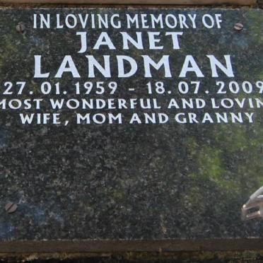 LANDMAN Janet 1959-2009