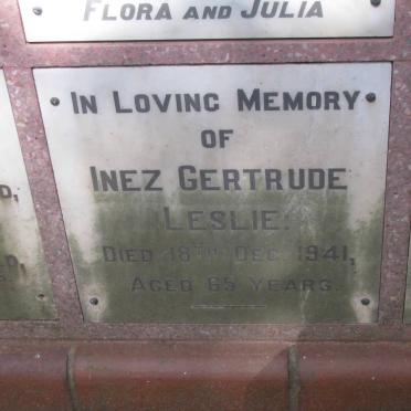 LESLIE Inex Gertrude -1941