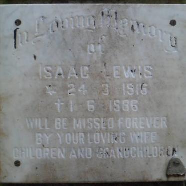 LEWIS Isaac 1916-1986