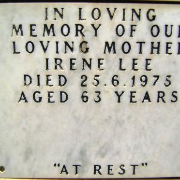 LEE Irene -1975