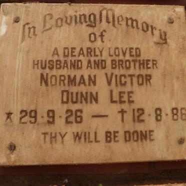 LEE Norman Victor Dunn 1926-1986