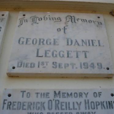 LEGGETT George Daniel -1949