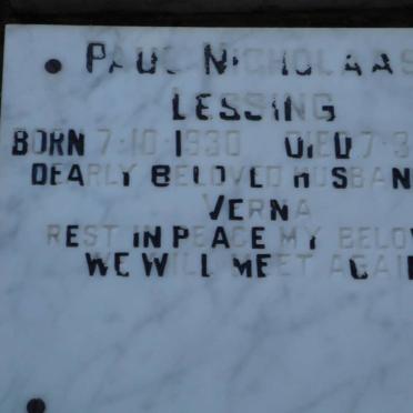 LESSING Paul Nicholaas 1930-1988