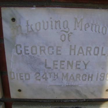 LEENEY George Harold -1965