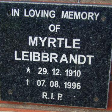 LEIBBRANDT Myrtle 1910-1996
