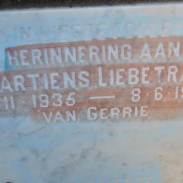 LIEBETRAU Martiens 1935-1988