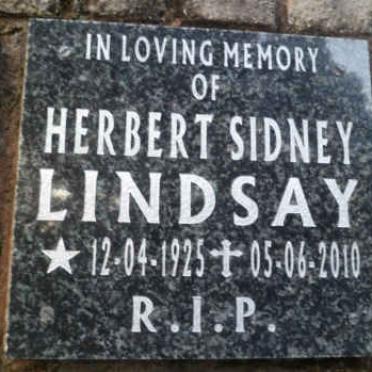 LINDSAY Herbert Sidney 1925-2010