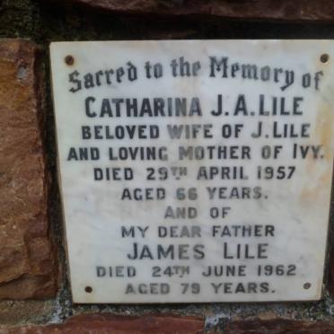 LILE James -1962 &amp; Catharina J.A. -1957