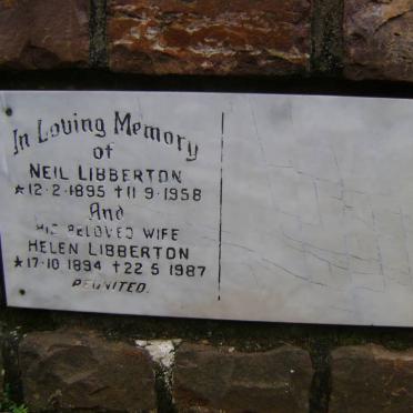 LIBBERTON Neil 1895-1958 &amp; Helen 1894-1987