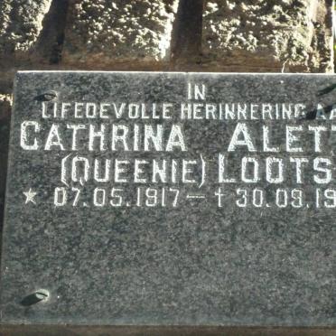 LOOTS Cathrina Aletta 1917-1993