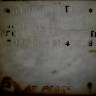 LONGWORTH Noel Eric 1926-1979