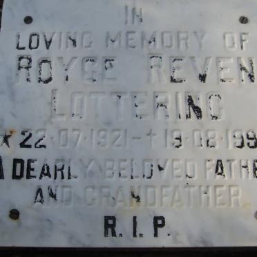 LOTTERING Royce Reven 1921-1990