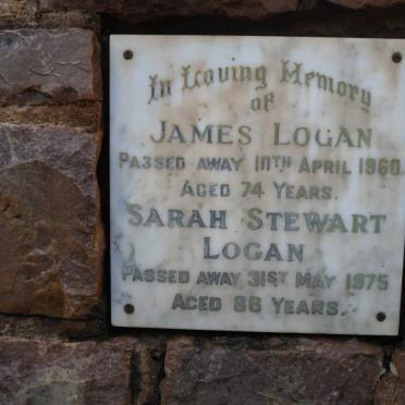 LOGAN James -1960 &amp; Sarah STEWART -1975