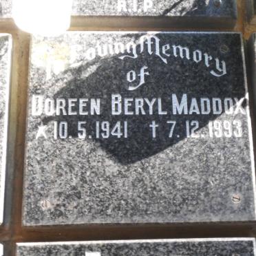 MADDOX Doreen Beryl 1941-1993