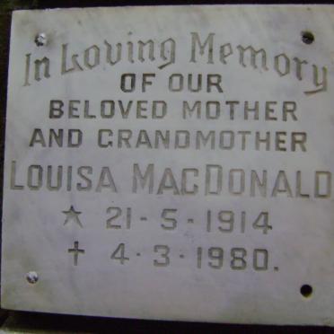 MacDONALD Louisa 1914-1980