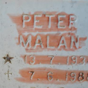 MALAN Peter 1934-1988