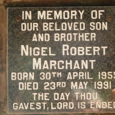 MARCHANT Nigel Robert 1955-1991