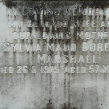 MARSHALL Sylvia Maud Doreen -1975