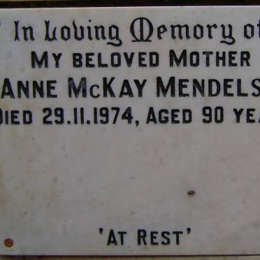 MENDELSKI Anne McKay -1974