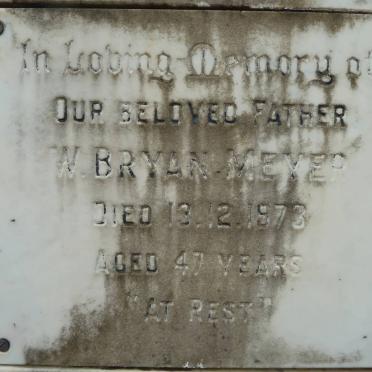 MEYER W. Bryan -1973