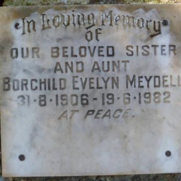 MEYDELL Borchild Evelyn 1906-1982