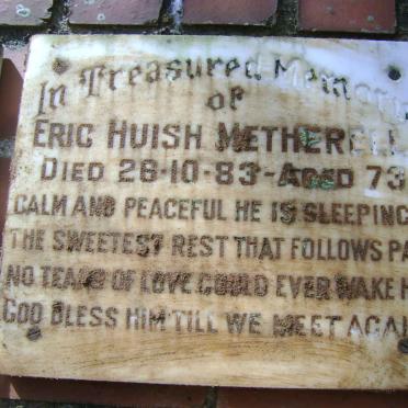 METHERELL Eric Huish -1983