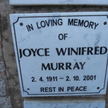MURRAY Joyce Winifred 1911-2001