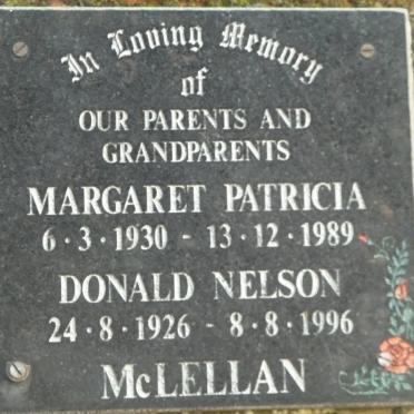 McLELLAN Donald Nelson 1926-1996 &amp; Margaret Patricia 1930-1989