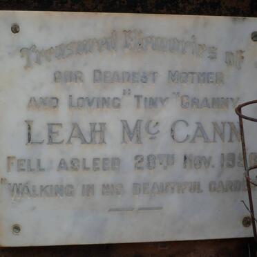 McCANN Leah -1958