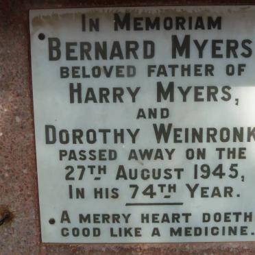 MYERS Bernard -1945