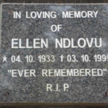 NDLOVU Ellen 1933-1999