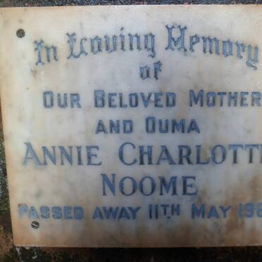 NOOME Annie Charlotte -1963