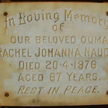 NAUDE Rachel Johanna -1976