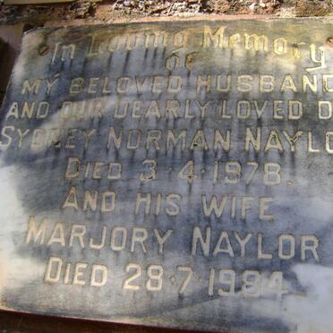 NAYLOR Sydney Norman -1978 &amp; Marjory -1984