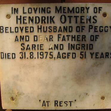 OTTENS Hendrik -1975