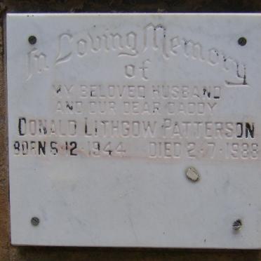 PATTERSON Donald Lithgow 1944-1988