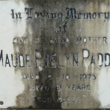 PADDON Maude Evelyn -1973
