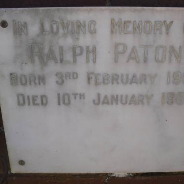 PATON Ralph 1907-1966