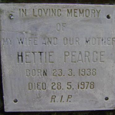 PEARCE Hettie 1938-1978
