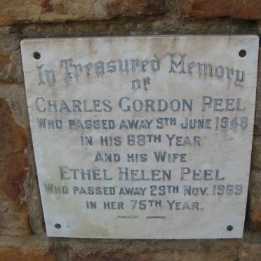 PEEL Charles Gordon -1948 &amp; Ethel Helen -1969